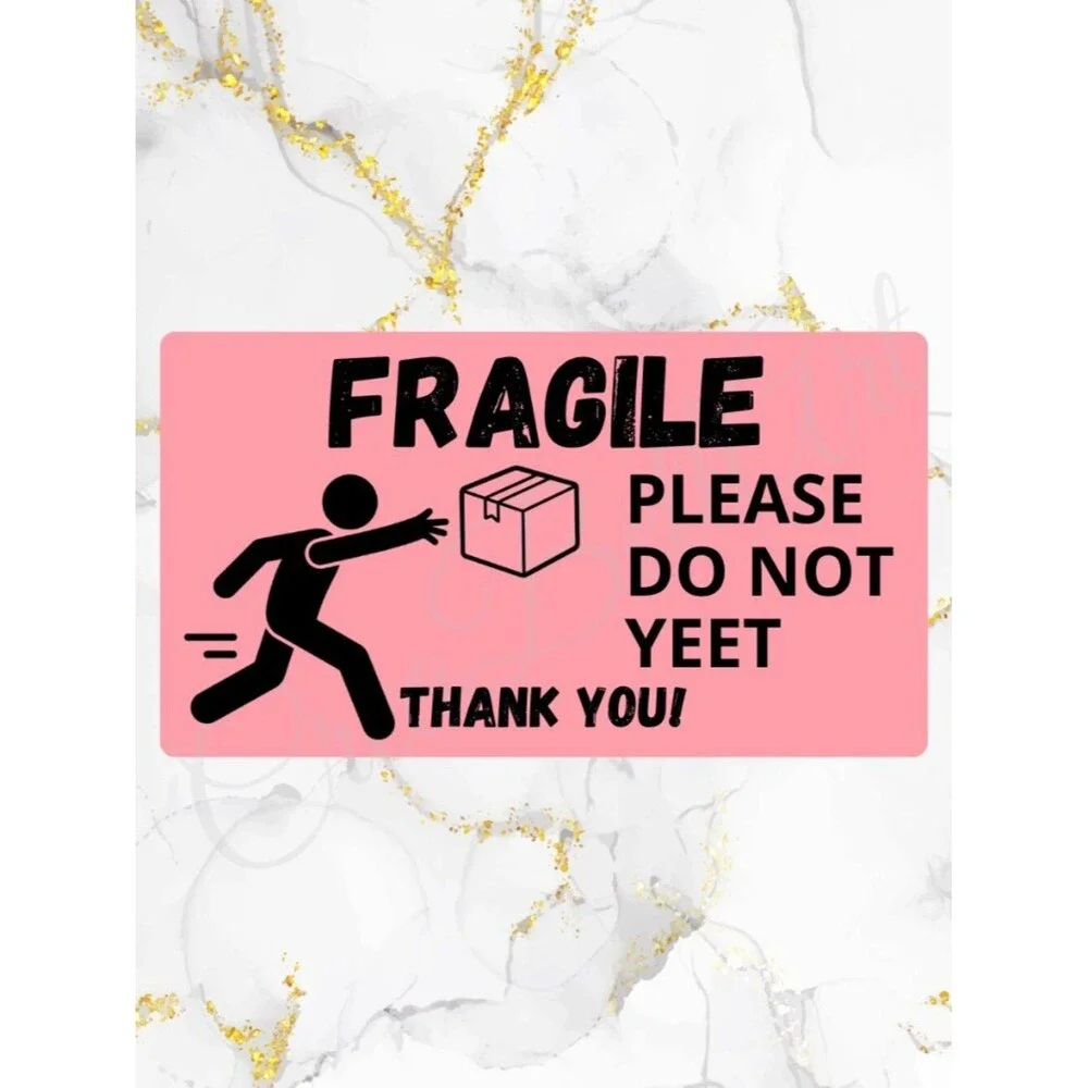 100 Fragile Stickers for Packaging | Small Business Labels